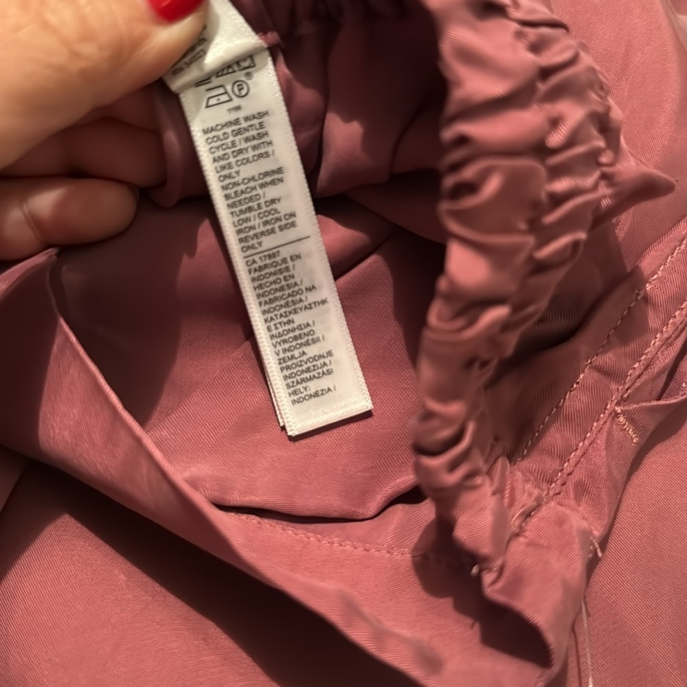 NWOT Athleta Calm Cool Silky Mauve Pant XL - Picture 6 of 6
